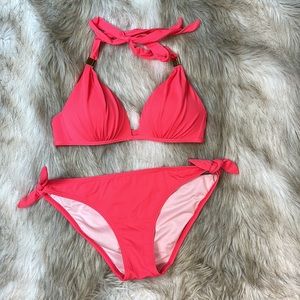 Victorias Secret Bombshell Pink Bikini Set, Medium